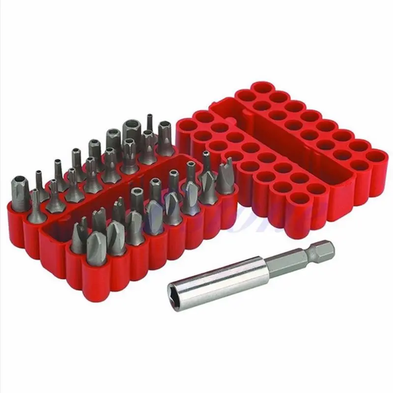 

33Pcs Security Bit Set Drill Spanner Torx Screwdriver with Holder New