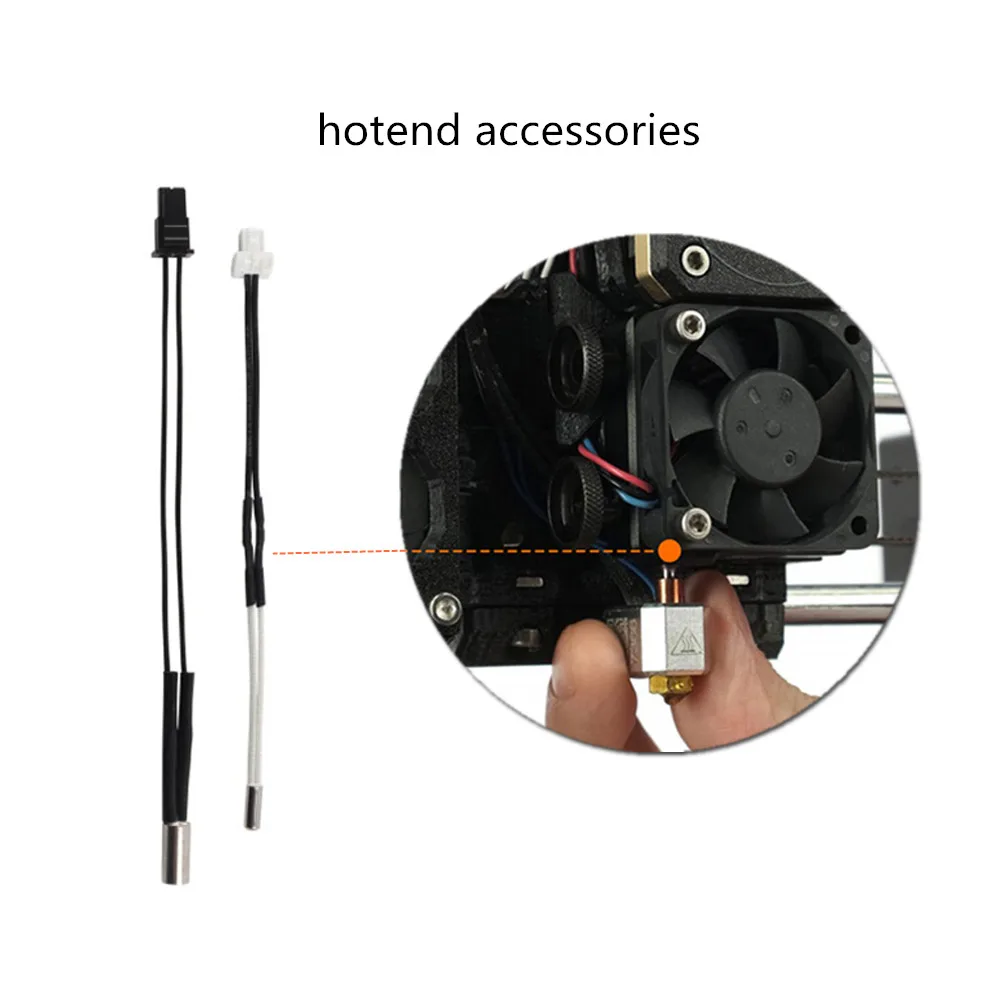 Фото Термистор для Prusa MK4 Hotend, аксессуары, телющая трубка, картридж, нагреватель 24 В, 40 Вт для Prusa MK4, детали Hot End, термистор №3