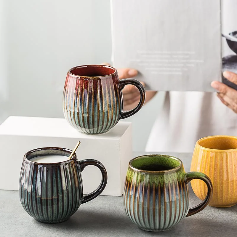 Креативные кофейные кружки 500 мл керамическая стандартная чашка для молока чая