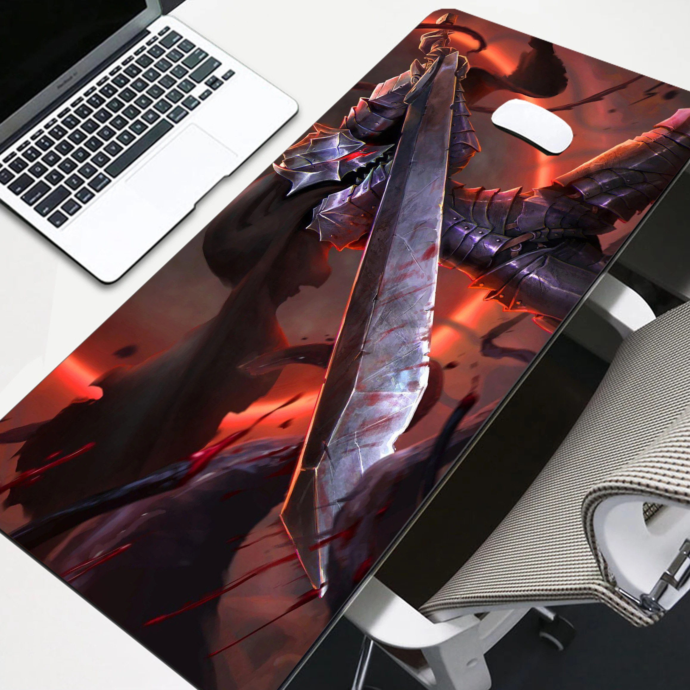 

Gaming Play Mats Mousepad Anime Cartoon Anime Berserk Large Size Gamer Mouse Pad Big Keyboard Desk Computer PC Mat Notbook Pad