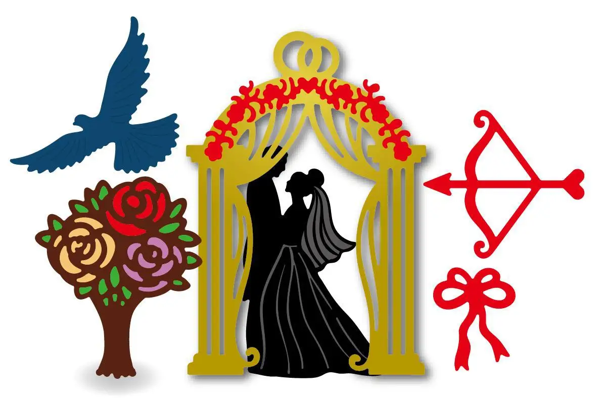 

Скрапбукинг «сделай сам» Свадьба нож для резки форма Бесплатная доставка творческие детские