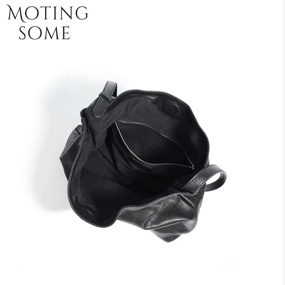 Motingsome женская сумка-хобо на плечо роскошная сумка-тоут из овечьей кожи в нишевом