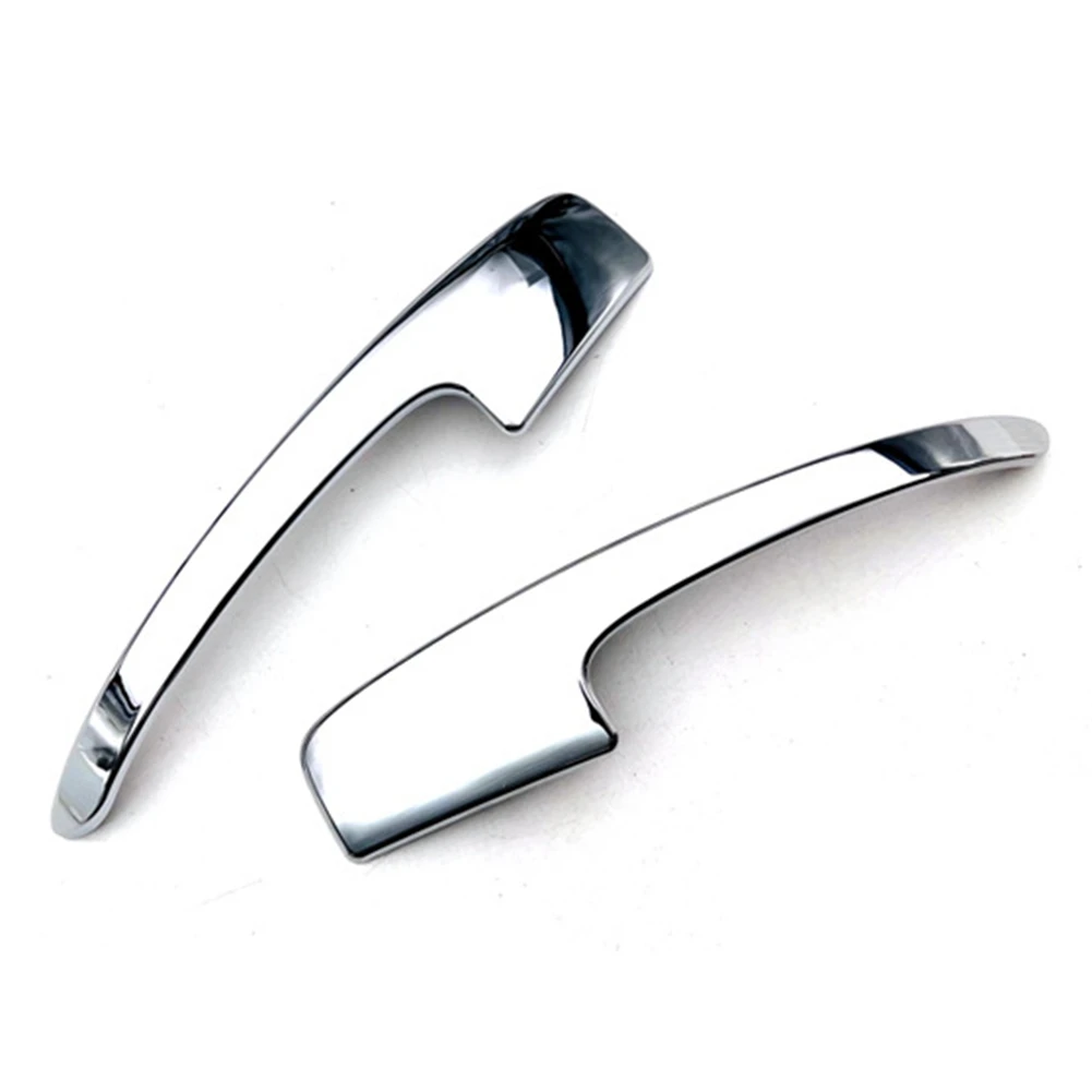 1 пара ABS хромированных серебряных боковых полос для зеркала заднего вида Обложка