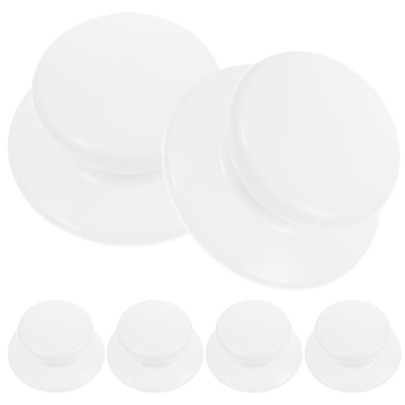 

6 Pcs Plastic Beads Pan Lid Knobs Universal Lids Compact Pot Handles Replacements Small Cover Replaceable Removable