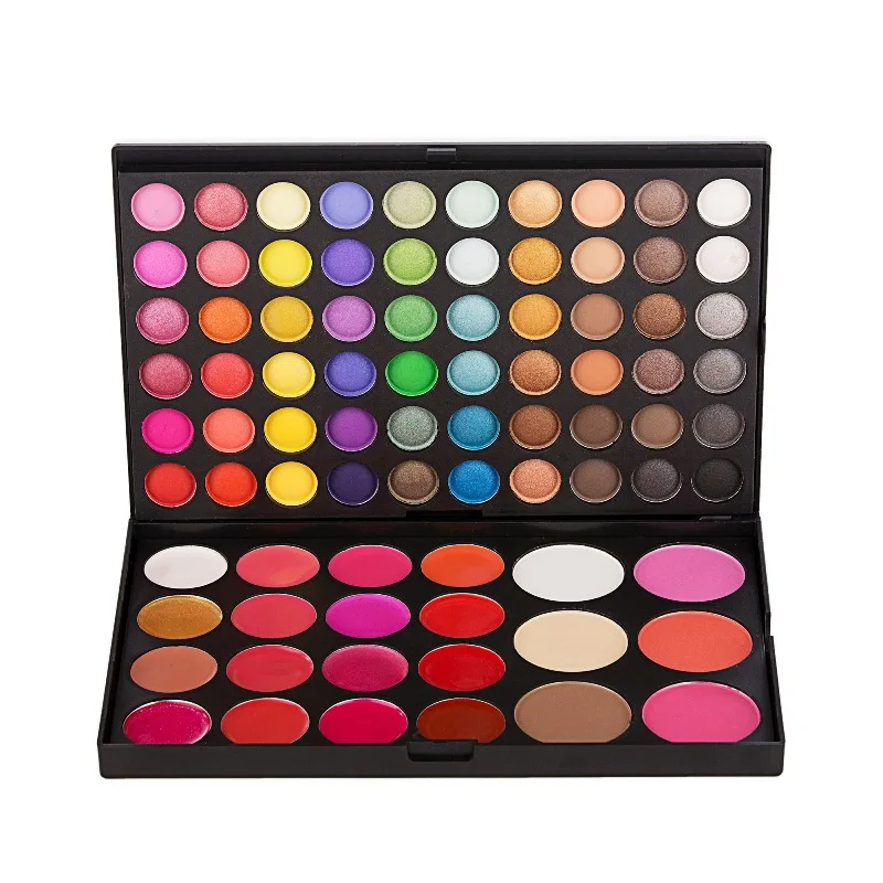 

82 Color Eyeshadow Palette Kit Makeup Set 60 Eyeshadow 16 Lip Gloss 3 Blusher 3 Contour Powder Eye shadow Make up