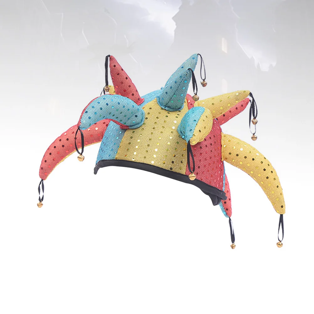 

1pc Masquerade Bell Clown Hat Bell Clown Hat for Carnival
