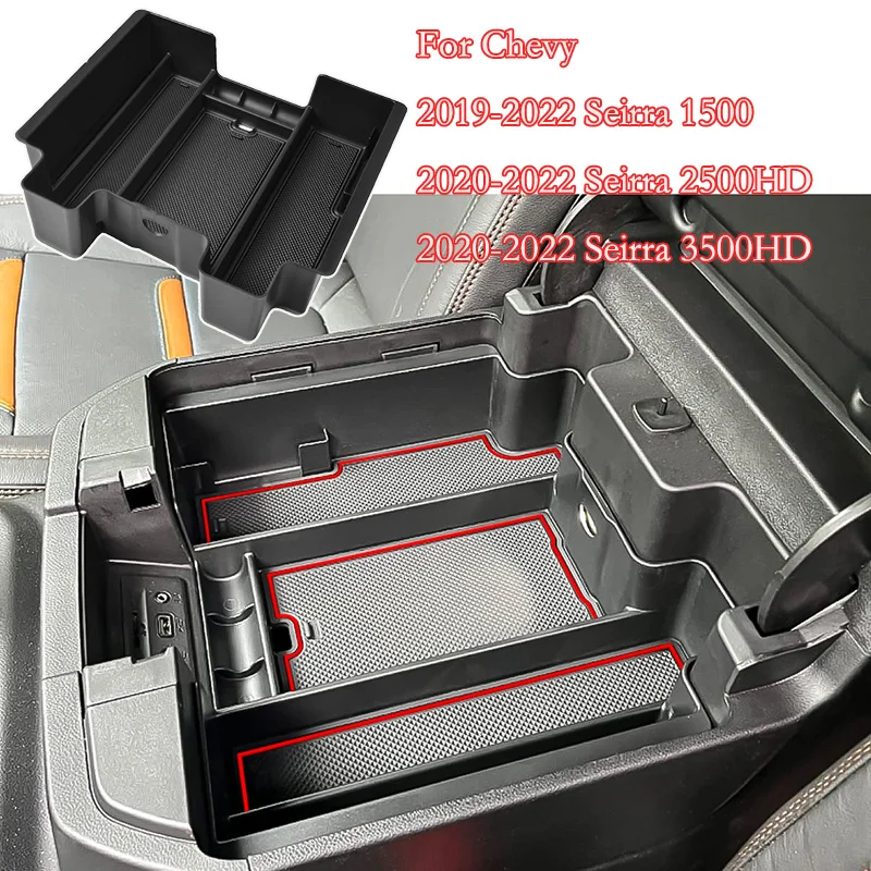 

For Chevy Silverado 1500/GMC Seirra 1500 2019-2022 Seirra 2500/3500HD 2020-2022 Tray Car Console Box Car Accessories