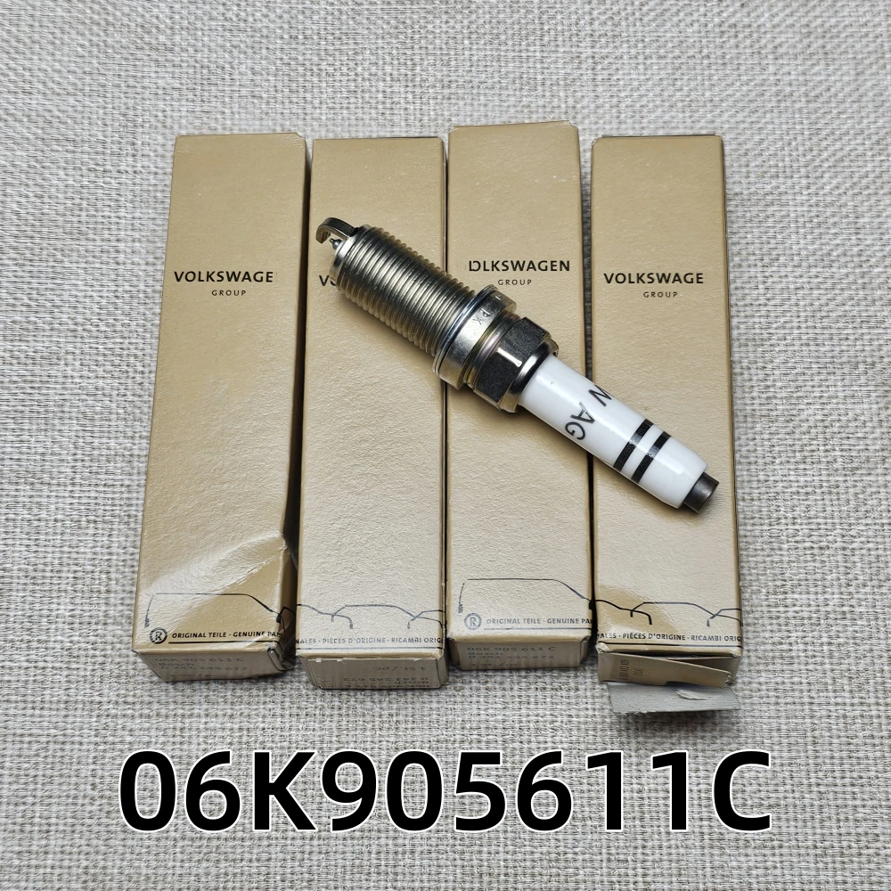 

4шт 06К 905611 C 06K 905601 B PLFER7A8EG Платиновая свеча зажигания для Audi A1 A3 S3 A4 A5 Q5 A6 A7 Q7 Quattro TTS VW Passat Jetta Beetle