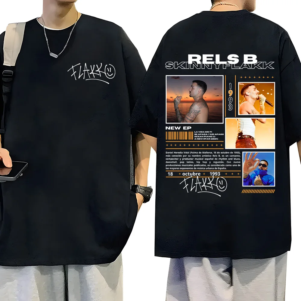 Футболка Rels B Skiny Flakk Smile с буквенным рисунком летняя мужская и женская модная