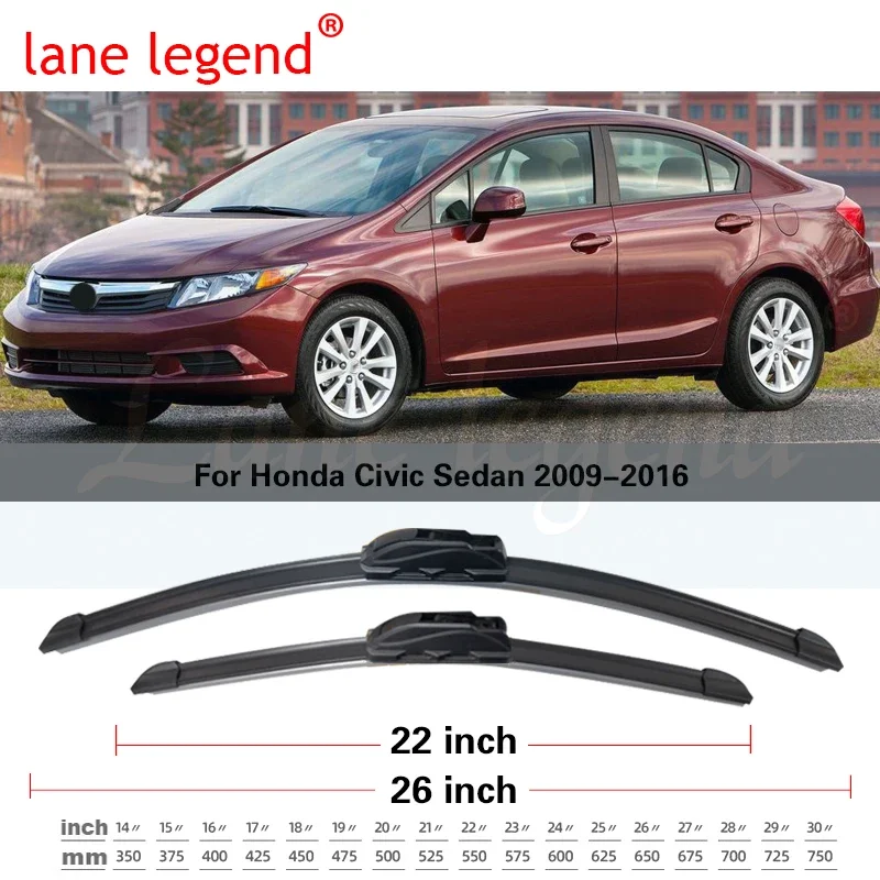 

Для Honda Civic Sedan 2009 2010 2011 2012 2013 2014 2015 2016 передние щетки стеклоочистителя, резак, аксессуары, U J крючок