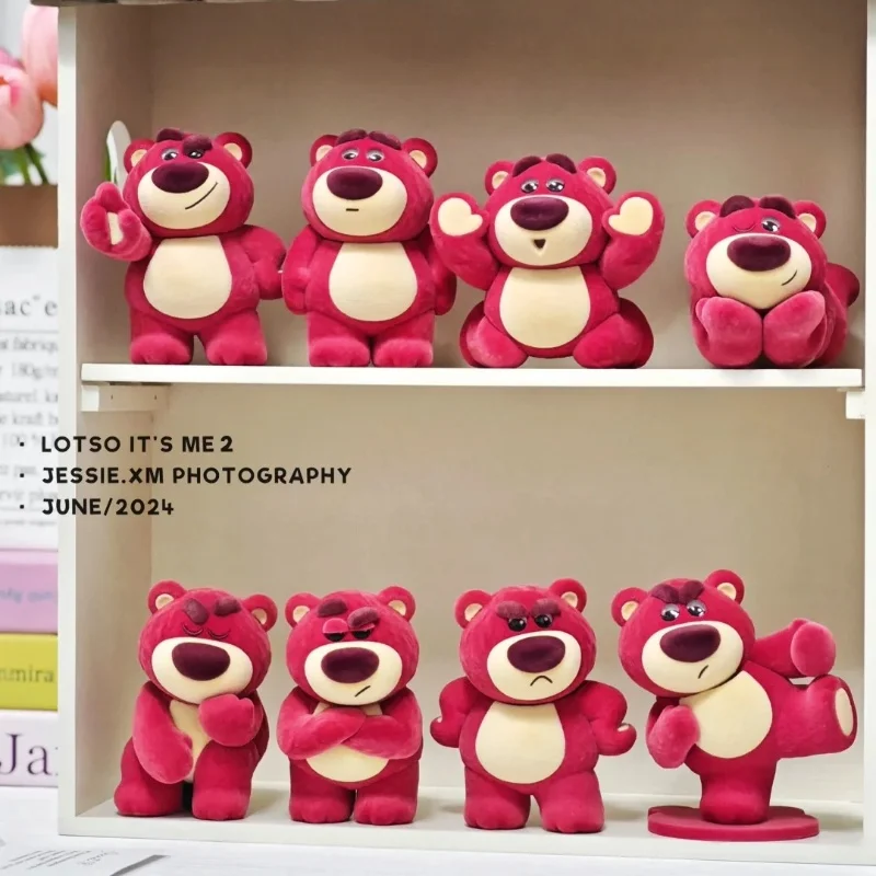 52toys Disney Lotso It's Me 2 клубничный Медвежонок второго поколения флокирующая Модель