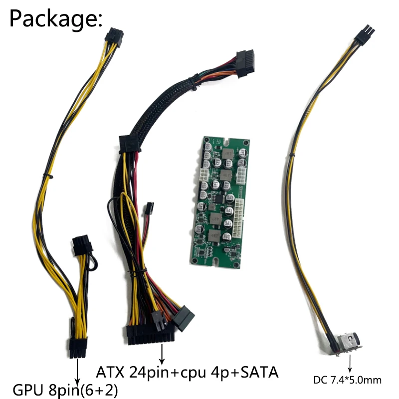19 В 24 300 Вт DC ATX Peak PSU Pico 24pin MINI ITX to Блок питания для ПК компьютера PCIE GPU 8pin 17-28V