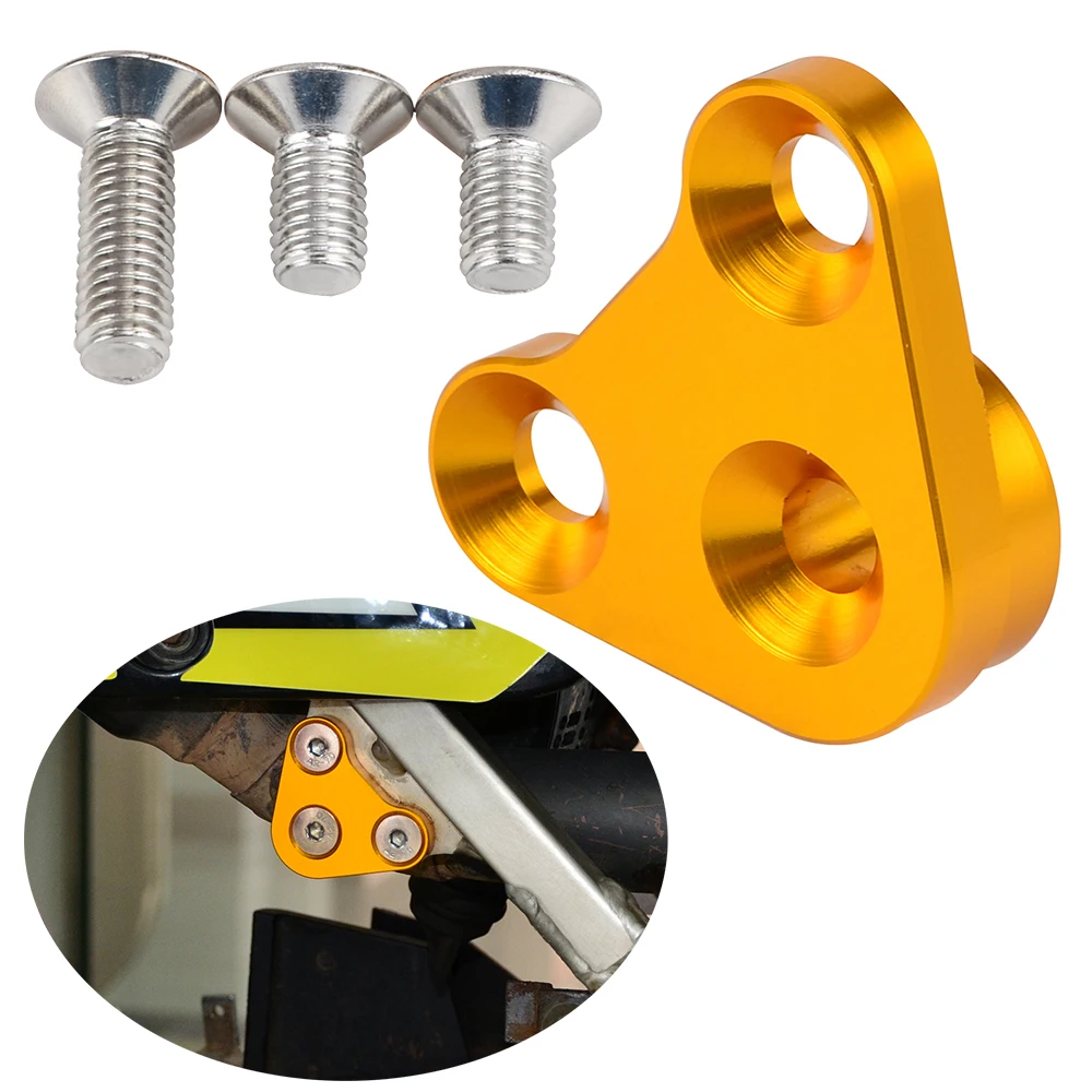 

NICECNC Exhaust Holder Mount Hanger Auspuff Halter Motocross For Suzuki DRZ400S DRZ400SM 2000-2021 Aluminium Black Gold