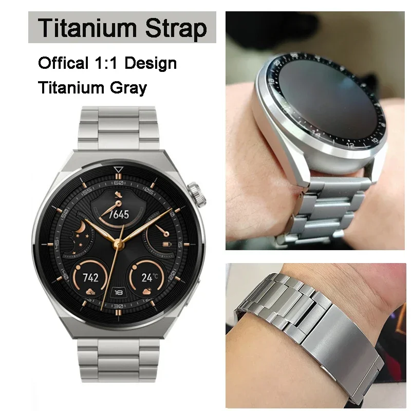 Официальный титановый серый ремешок для Huawei Watch GT3 3pro титановый ремешок для наручных часов 22 мм для Huawei GT33 ProGT2 Pro Универсальный браслет (art.: 3920bf404f675) - 3920bf404f675