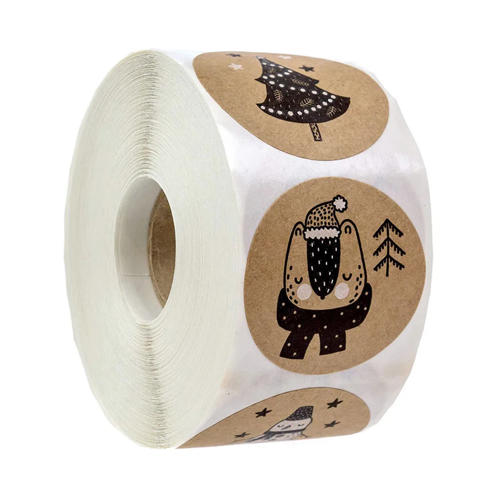 

Рождественские наклейки на бумаге