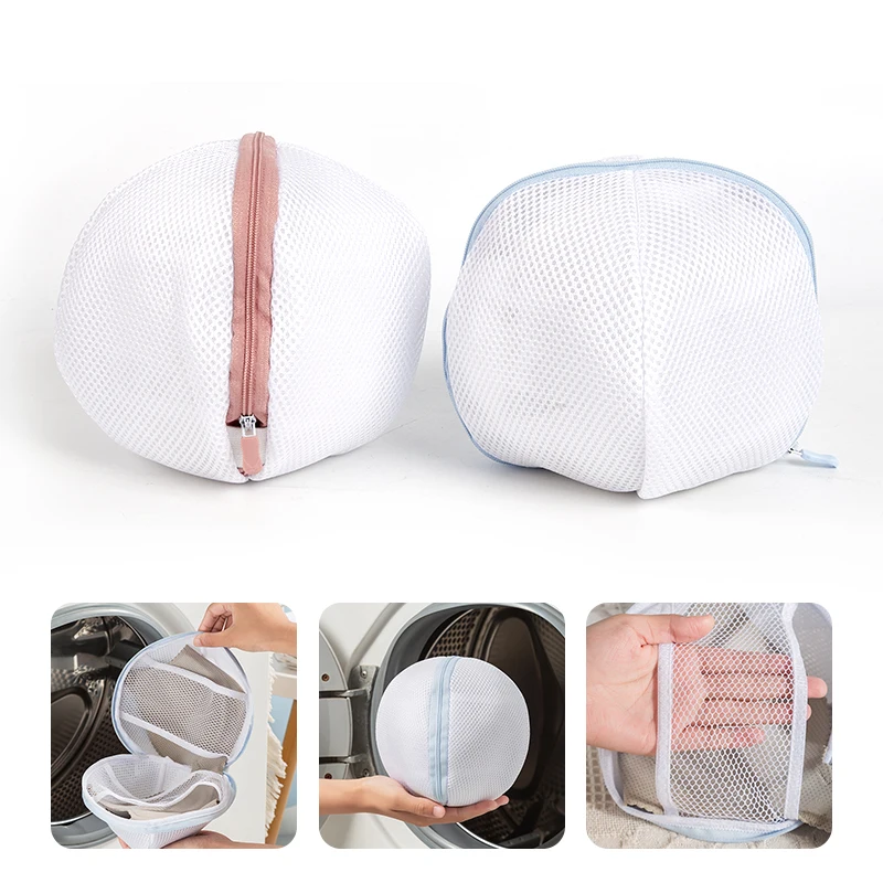 

1PC Laundry Bag for Bra Protect Underwear Wash Bag Ball Shape Bras Laundry Basket Polyester Mesh Pouch Care Bra Washing Bags