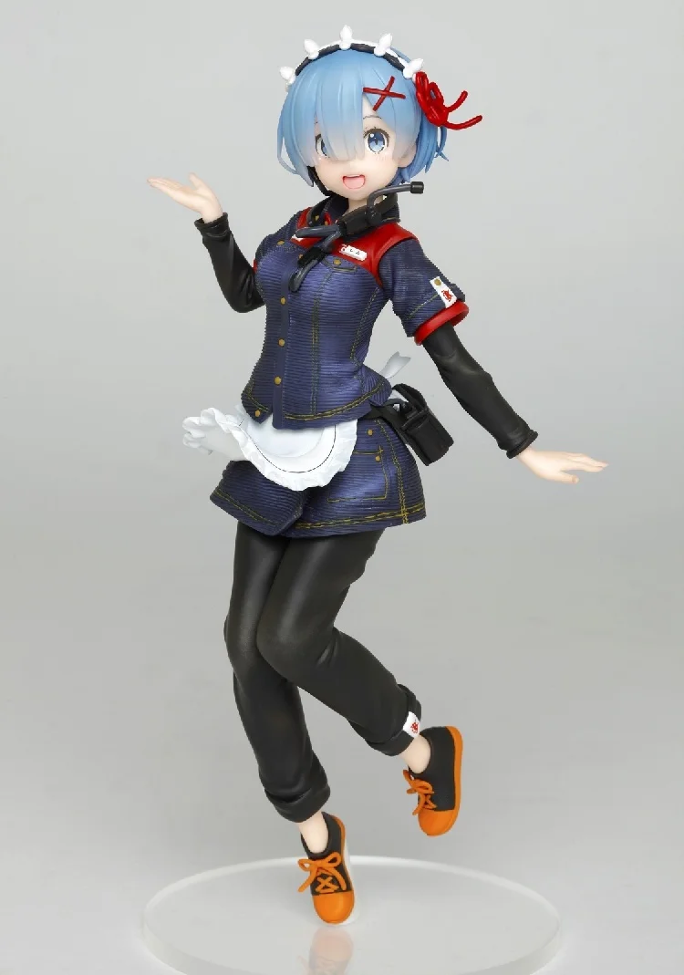

Японская 2022 фигурка аниме, 22 см, экшн-фигурка Re:Life in a другой мир от zero Rem Maid cat ver