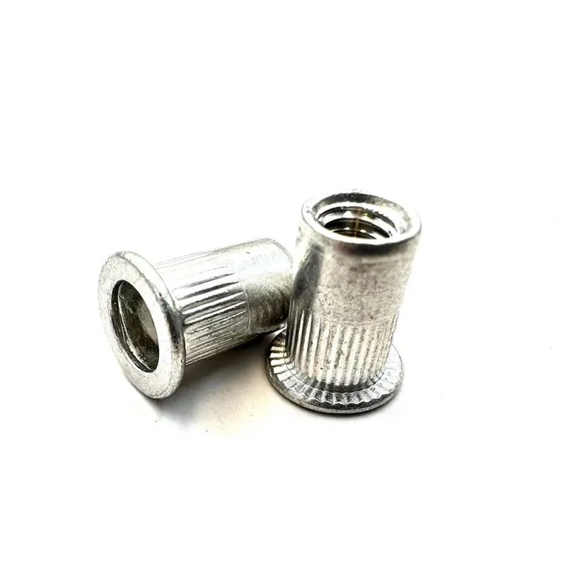 10/20pcs M3 M4 M5 M6 M8 304 Stainless Steel Carbon Aluminum Flat Head Blind Rivet Nut Insert Rivnut Nutsert for Screw Bolt - купить по