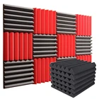 4 шт. огнестойкая Звукоизоляционная панель клиновидная студийная акустическая хлопковая Звукоизоляционная пена Звукоизоляционная настенная панель s для KTV