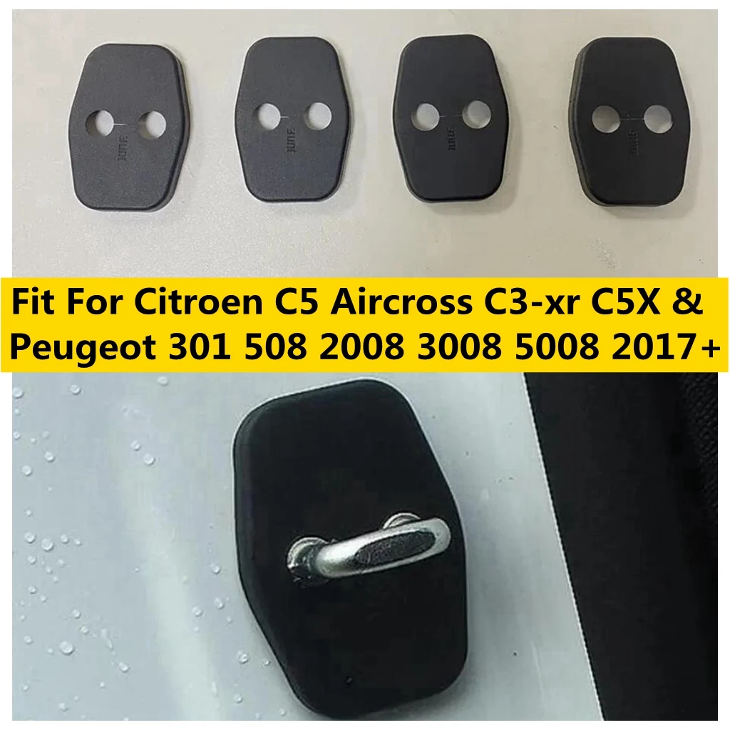 Внутренняя дверная пряжка защитная накладка для Citroen C5 Aircross C3-xr C5X и Peugeot 301 508 2008 3008