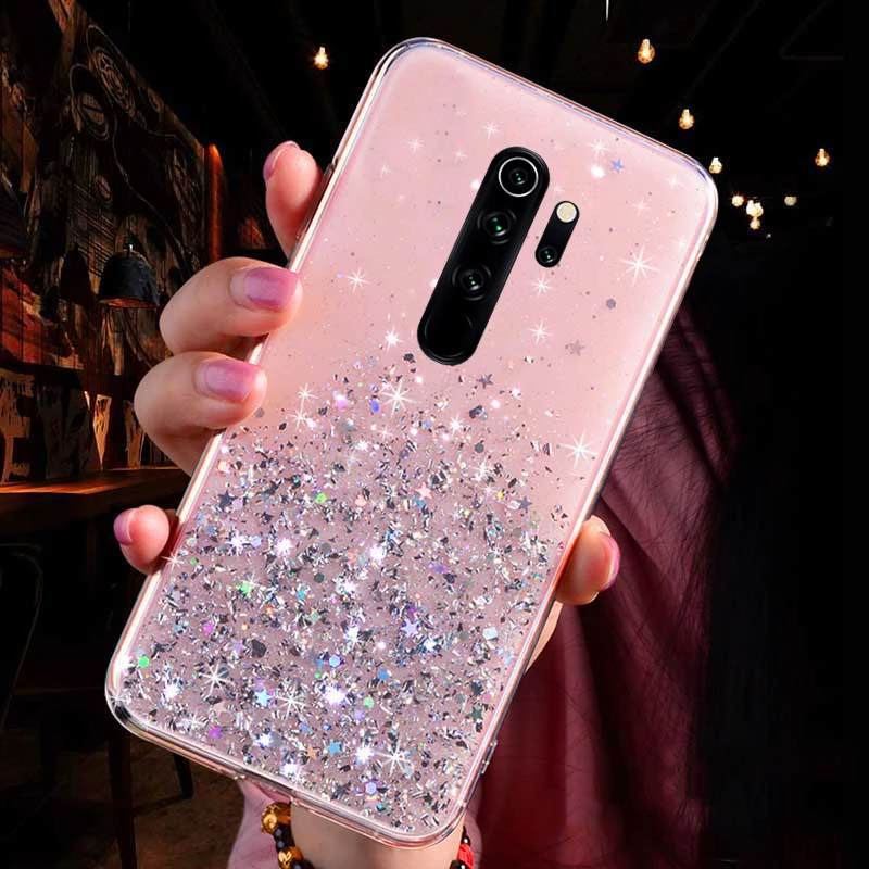 

Redmi Note 8 Pro Case Bling Glitter Funda For Xiaomi Redmi Note 7 8 Pro 8T Note8 8Pro Cases Soft Silicone Star Back Phone Covers