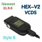 5 шт. VAGCOM 21,9 VAGCOM 21,3 новейший VAG HEX V2 интерфейс для VW AUDI Skoda Seat VAG 21,9 английский польский немецкий чешский