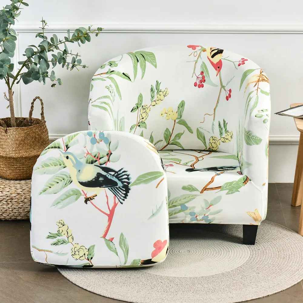

Elastic Geometric Spandex Sofa 2PCS Armchair Protector Cover Relax Stretch Single Seat Club Couch Slipcover for Living Room
