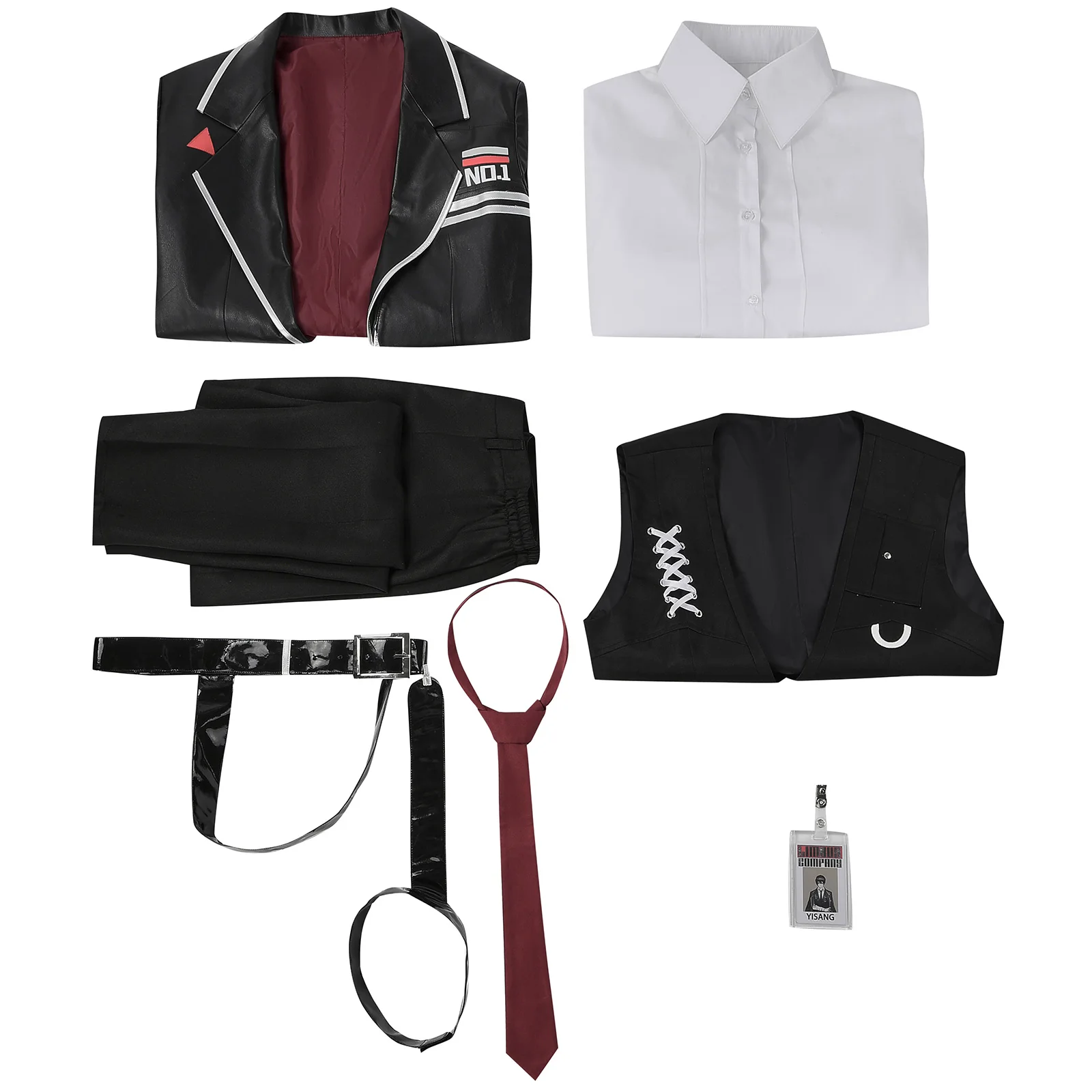 Limbus Company Li Xiang Косплей Костюм Рубашка Пальто Брюки Униформа Хэллоуин Карнавальный