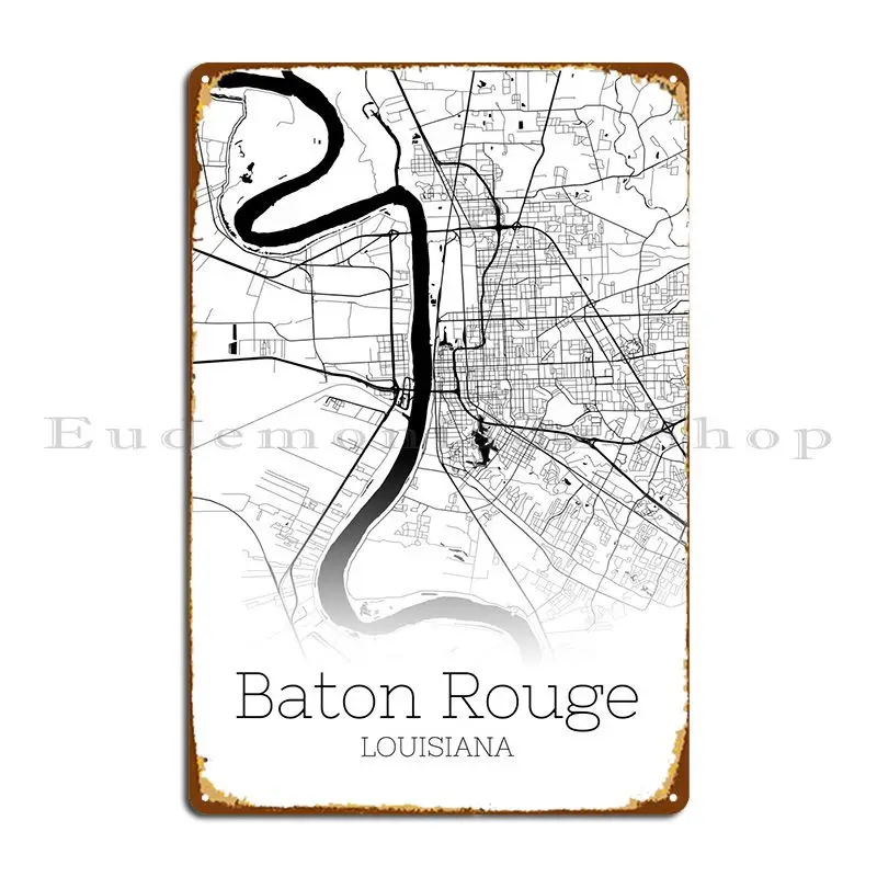 

Жестяной плакат с надписью «Baton Rouge», Луизиана, металлические знаки, забавная картина, бар, кухня