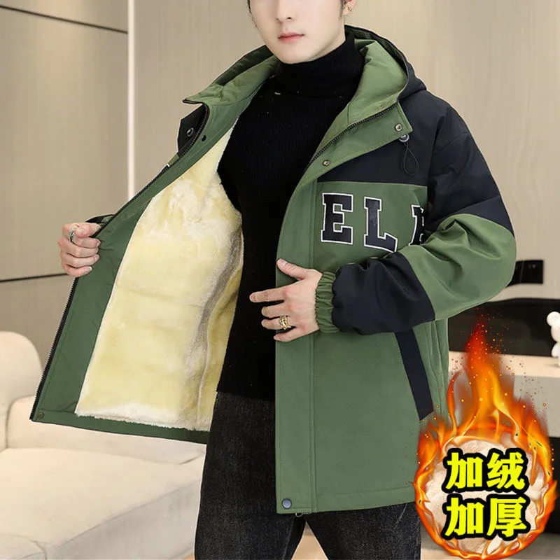 2024 осенне-зимняя новая модная спортивная толстая флисовая теплая куртка с