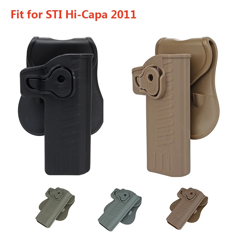 

Tactical Airsoft Gun Holster for STI Hi-Capa 2011 Series Tokyo Marui/WE/KWA/KJW Colt 1911 Right-Handed Hunting Accessories