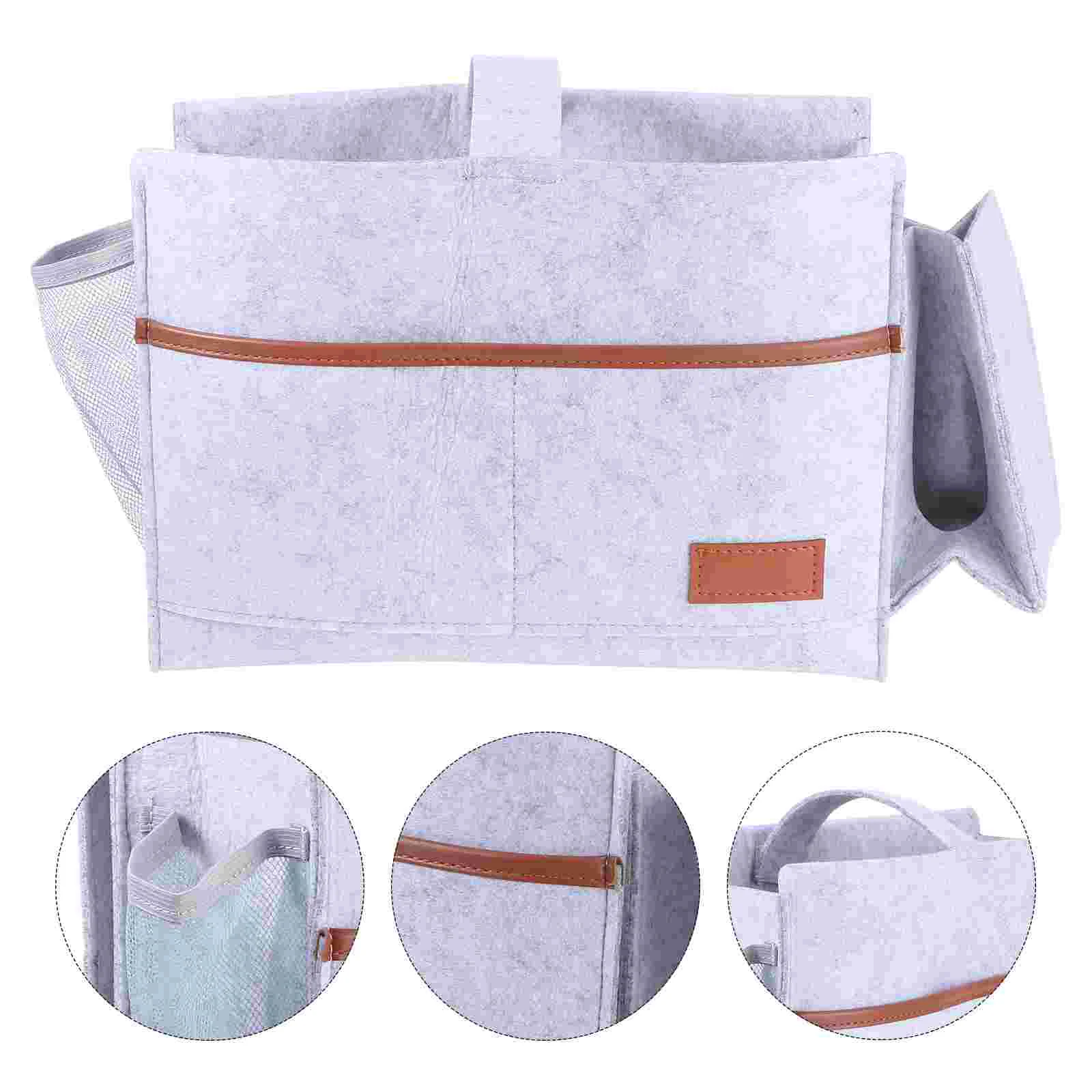 

Bedside Organizer Bedside Bag Felt Storage Bag Bedside Storage Bag Underbed Storage Dorm Room Essentials