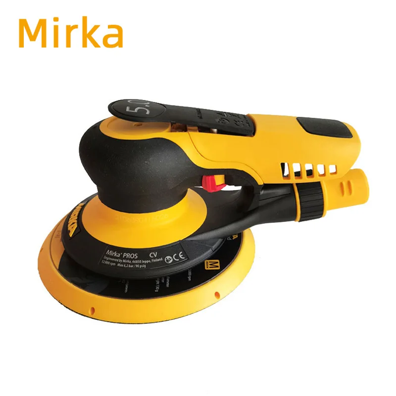 

Mirka Grinding Card Grinding Machine 5 Inch Pneumatic Dry Grinding Machine Round Car Sheet Metal Putty Sandpaper Machine.