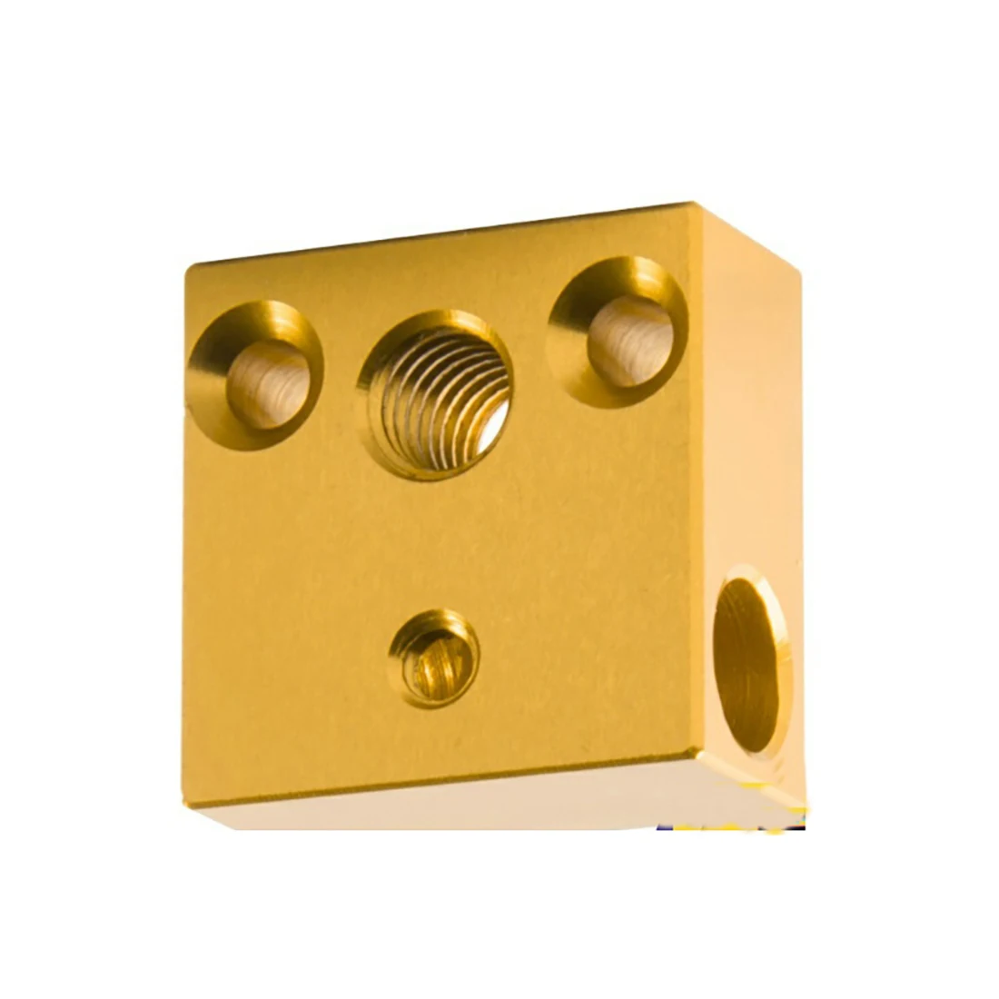 3D printer accessories suitable for CR-10/Render3 heating block 20 * 20 * 10mm aluminum gold heating block 3D printer accessories suitable for CR-10/Render3 heating block 20 * 20 * 10mm aluminum gold heating block