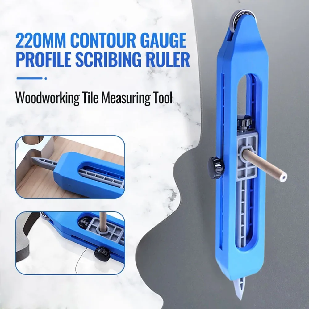 

With Lock Precise Contour Gauge Profile Scribing Ruler Woodworking Measuring Precisely Copy Irregular Shape Duplicator TS2