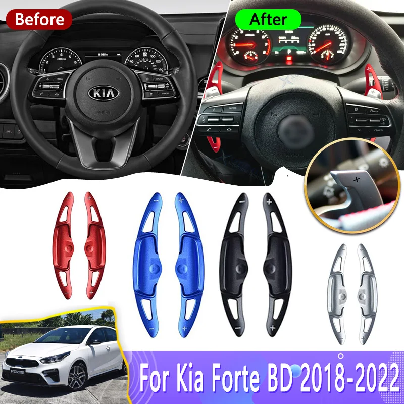 

Car Steering Wheel Paddle Extension Shifter Shift Sticker Decoration For Kia Forte Cerato K3 BD 2018~2022 Optima K5 JF 2019~2022