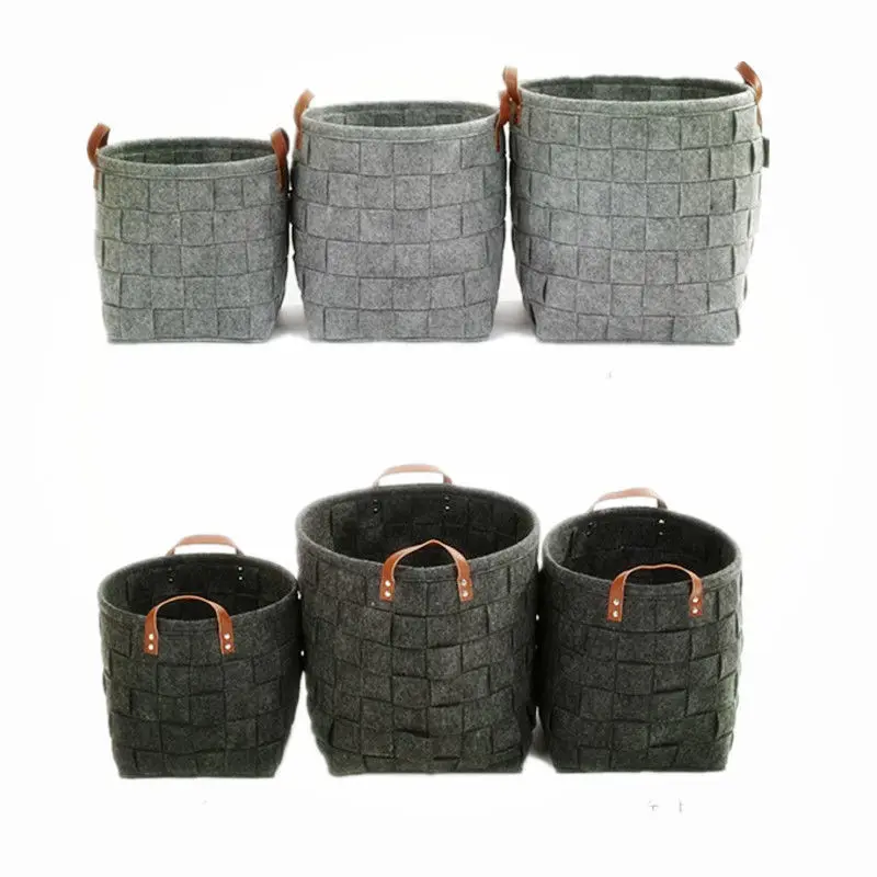 

Новый Тканый складной фетровый чехол для хранения всякой всячины