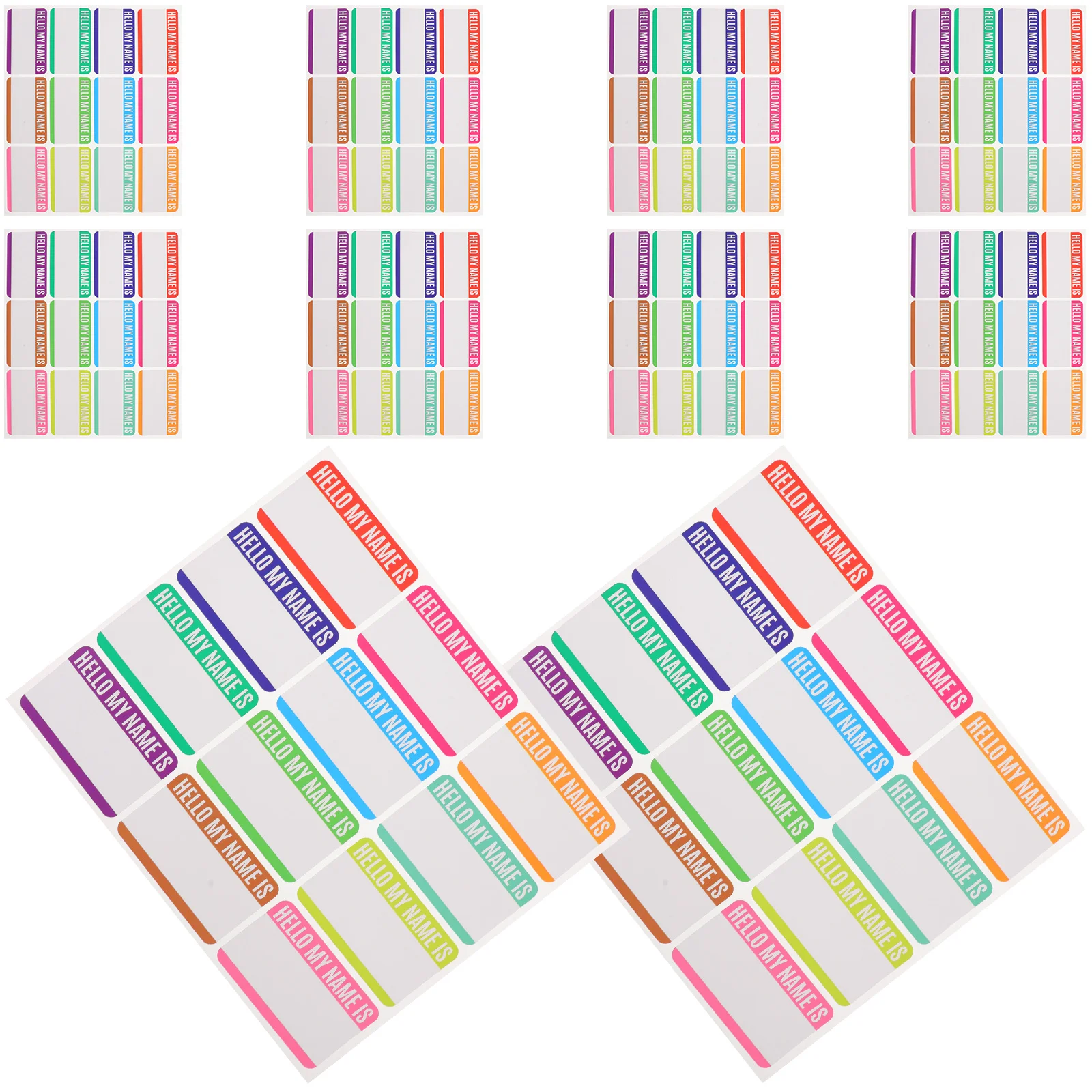 

10 Sheets Custom Tags Name Sticker Labels Bottles Daycare Reusable Clothing Gift Kids Pvc Self-adhesive School Supplies Child