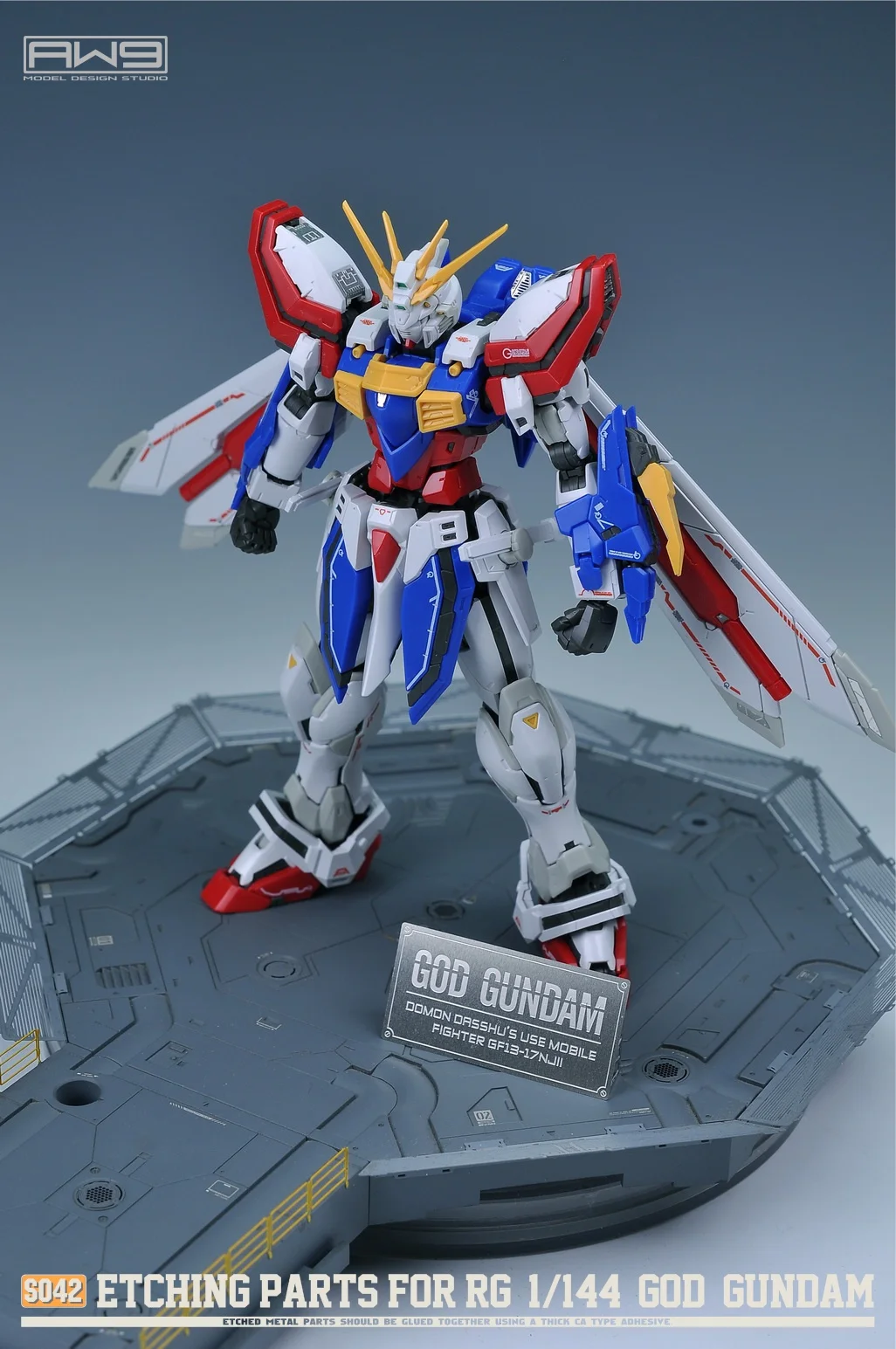 

Детали для гравировки Madworks 1/144 для GOD Gundam, металлические наборы для моделирования S42, аксессуары для модели