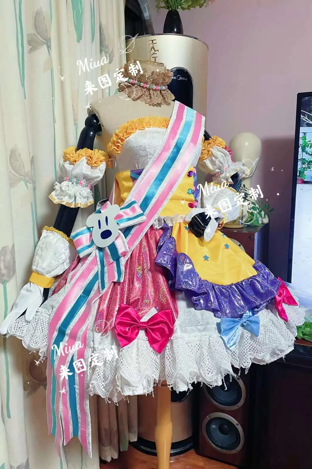 

Anime Game Vtuber Hololive Inugami Korone SJ Dress Party Pink Lolita Uniform Cosplay Costume Halloween Women Free Shipping 2022