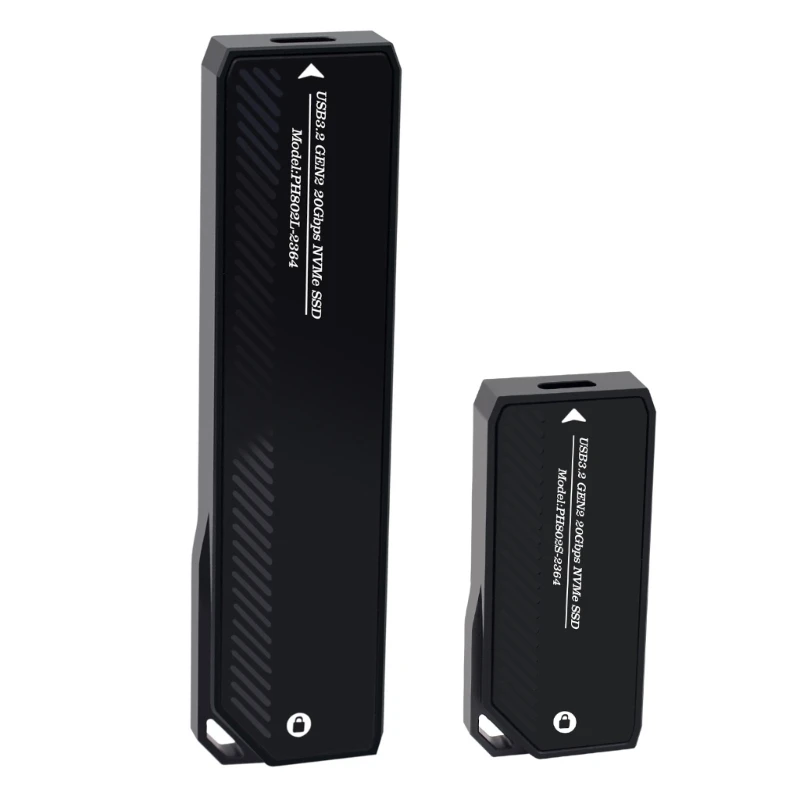 

Aluminum M.2 NVMe SSD Enclosure USB C Adapter Tool Free USB 3.2 Gen2x2 20Gbps