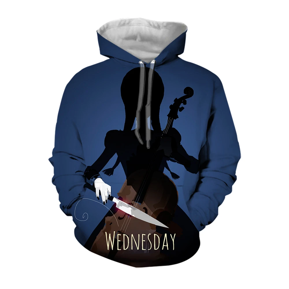 

Jumeast 2022 New Wednesday Addams Hoodie for Men Women Letter I Hate People Fashion Streetwear Long Sleeve Hooded Sweatshirt