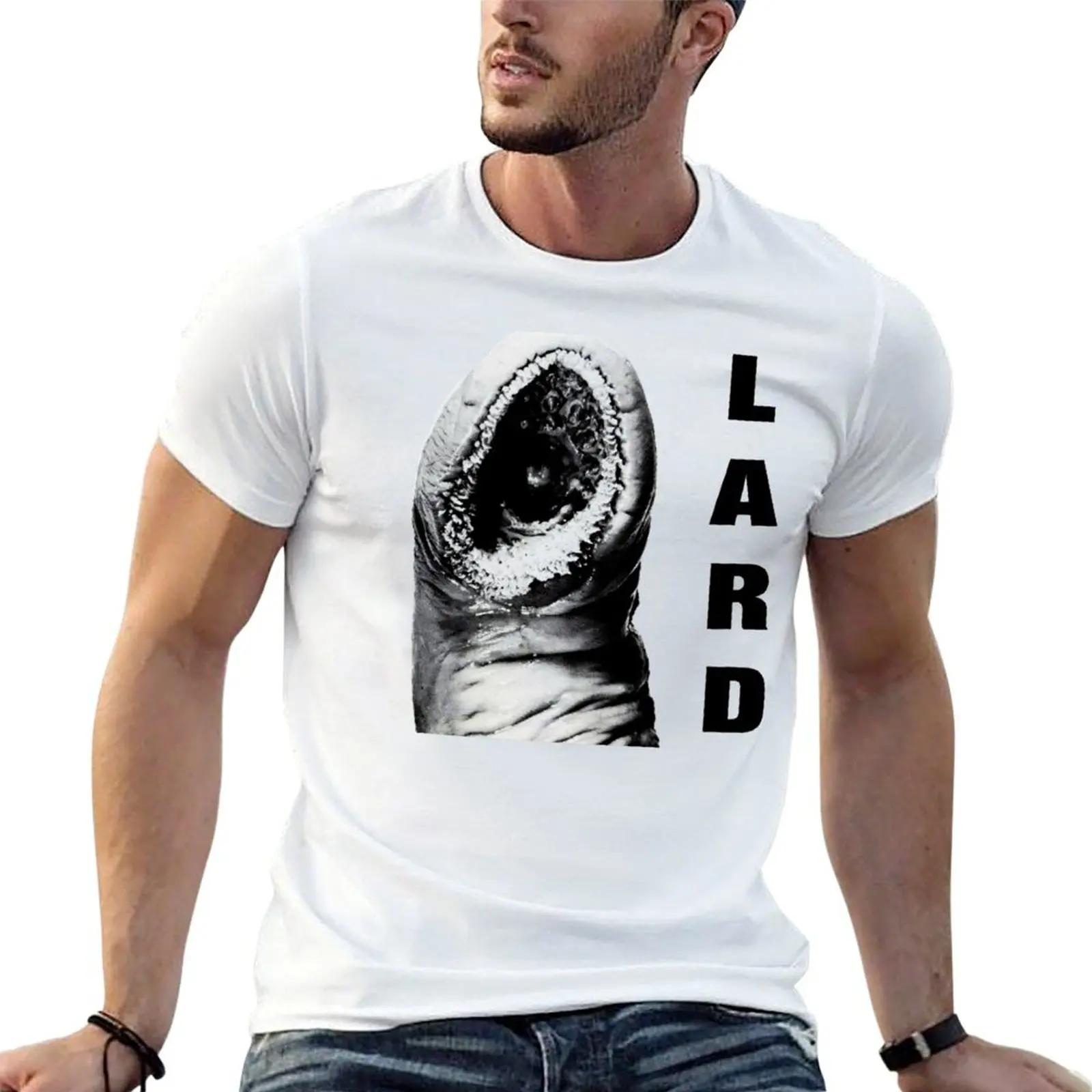 Фото Футболка Lard больших размеров, однотонная. №1