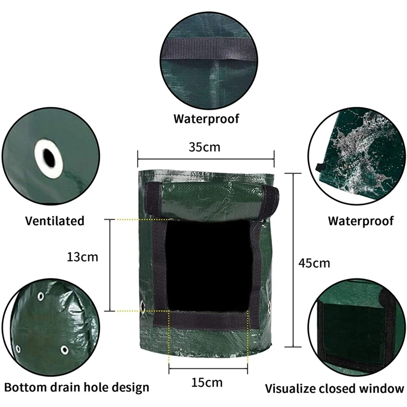 Пакеты для выращивания растений 10 галлонов 6 упаковок тканевые горшки картофеля