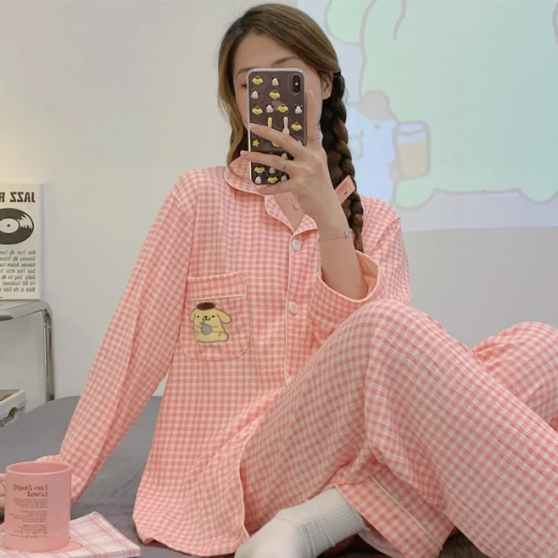 Новые пижамы Sanrio Hello Kitty новые брюки с длинными рукавами комплект из двух