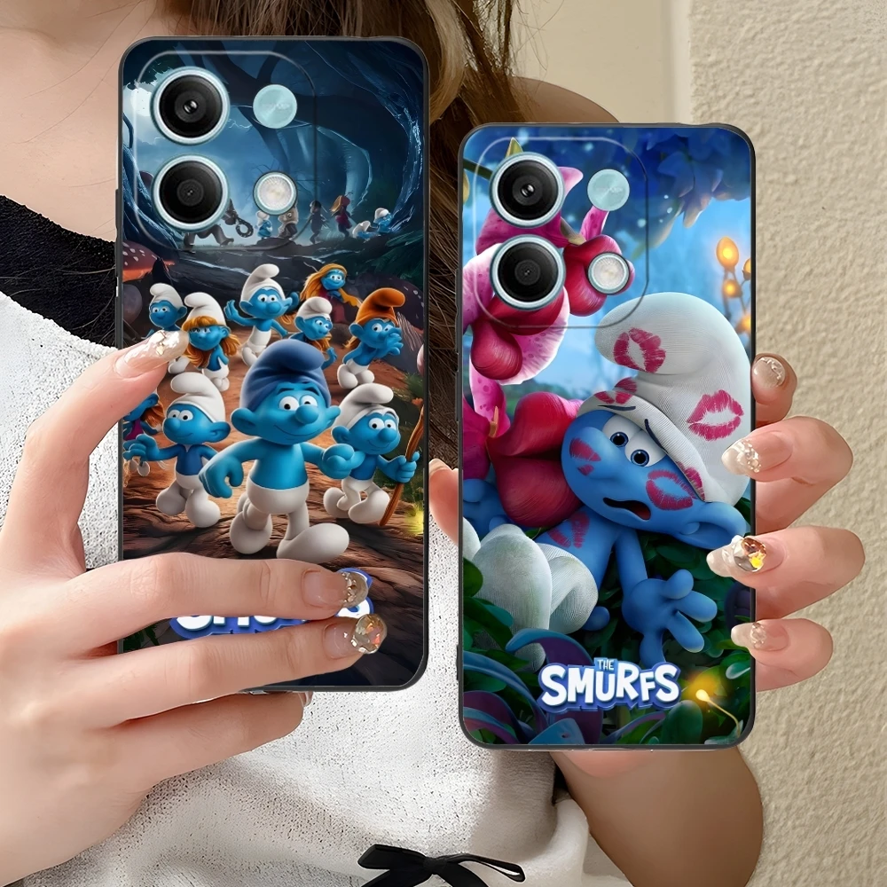 Smurfs Smurfette Smart Чехол для мобильного телефона Xiaomi Redmi Note 13 12 11 10 9 8 7 6 S A Pro Lite Plus 5G