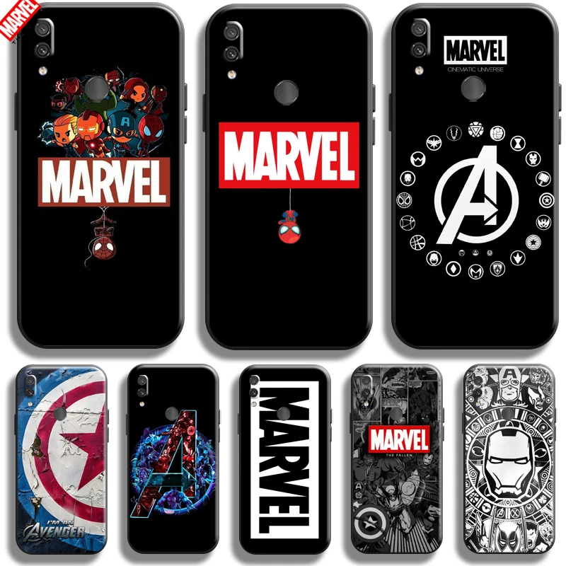 

Marvel Avengers Logo For Xiaomi Redmi Note 7 7S Pro Redmi 7 7A Phone Case Funda Coque Black Silicone Cover Soft Carcasa Back