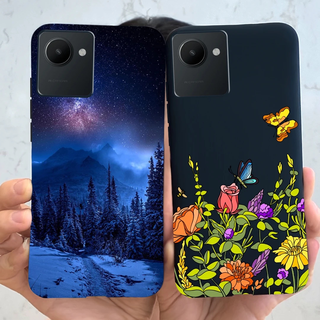 

For Realme C30 4G Case C 30 Shockproof Silicone 3D Soft Back Cover For OPPO Realme C30 Phone Case Coque RealmeC30 6.5' Fundas