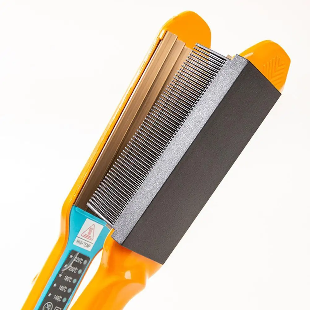 

1 шт., расческа для выпрямления волос из углеродного волокна, 500 градусов