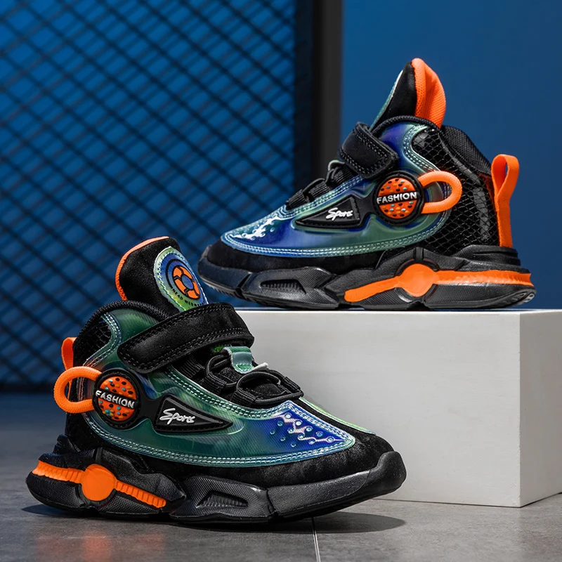 

New New Kids Basketball Sneakers Children Sports Shoes Breathable Mesh Casual Walking Outdoor Lightweight Girls boys Shoes